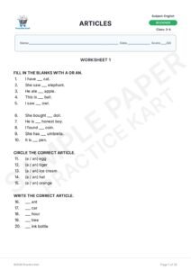 English Articles Free Sample