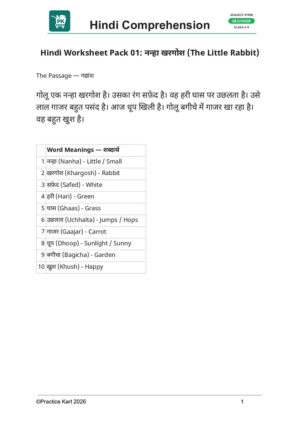 Hindi – Apapit Gadyansh – Beginner Pack 9
