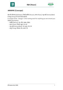 Hindi – Nouns (संज्ञा) – Complete Pack