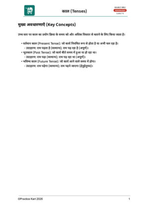 Hindi – Tense (काल) – Advanced Pack